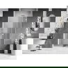 Mexen Lunar-F opklapbare douchedeur rechts 90 cm, transparant, wit - 836-090-000-20-00-P