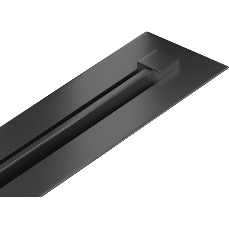 Mexen Flat 360° Slim Flat 360° Super Slim kääntyvä linjalattiakaivo 130 cm, musta - 1751130