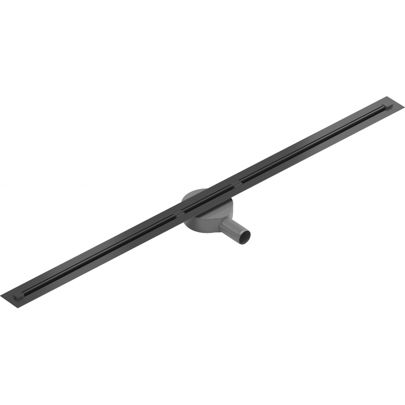 Mexen Flat 360° Super Slim linearer Duschablauf 140 cm, Schwarz - 1751140