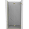 Mexen Lunar-F kokkupandavad dušinurga uksed parempoolsed 90 cm, läbipaistev, kuldne - 836-090-000-50-00-P