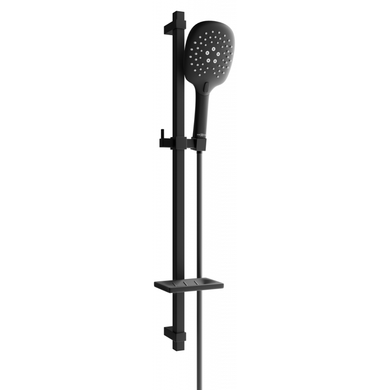 Mexen DQ22 schwarzes, verschiebbares Duschset - 785224581-70