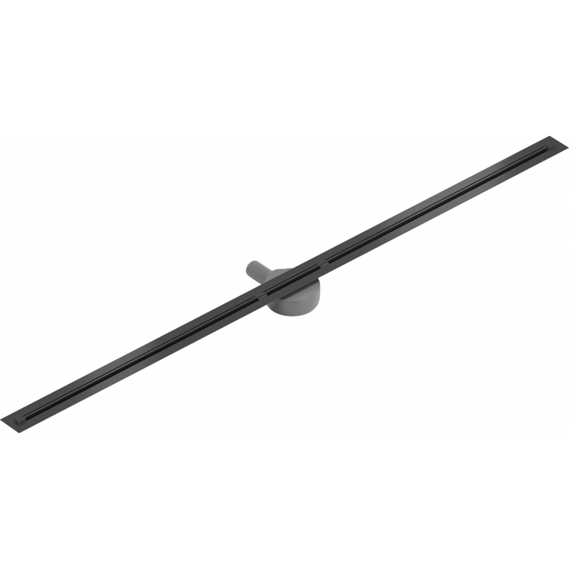 Mexen Flat 360° Super Slim linearer Duschablauf 160 cm, Schwarz - 1751160