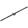 Mexen Flat 360° Super Slim swivel linear drain 160 cm, Black - 1751160