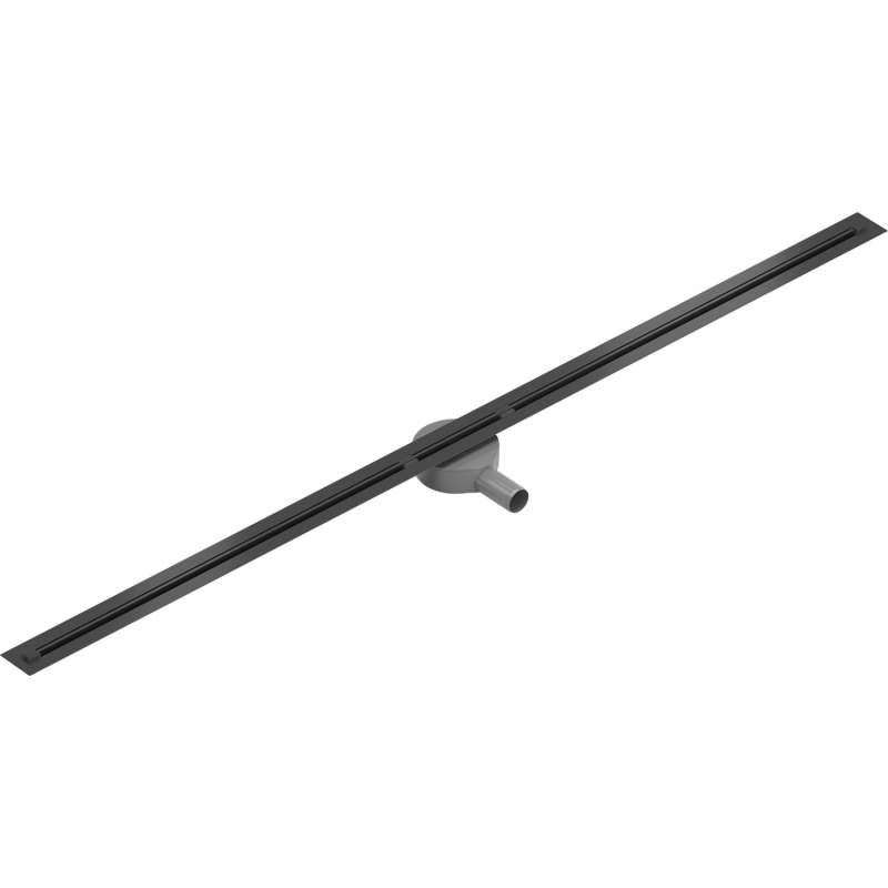 Mexen Flat 360° Super Slim linearer Duschablauf 180 cm, Schwarz - 1751180