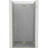 Mexen Lunar-F foldable shower door right 100 cm, transparent, gold brushed - 836-100-000-55-00-P