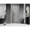 Mexen Lunar-F foldable shower door right 100 cm, transparent, gold brushed - 836-100-000-55-00-P