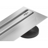 Mexen Flat 360° Slim pöörlev joonkanal 140 cm, inox - 1041140