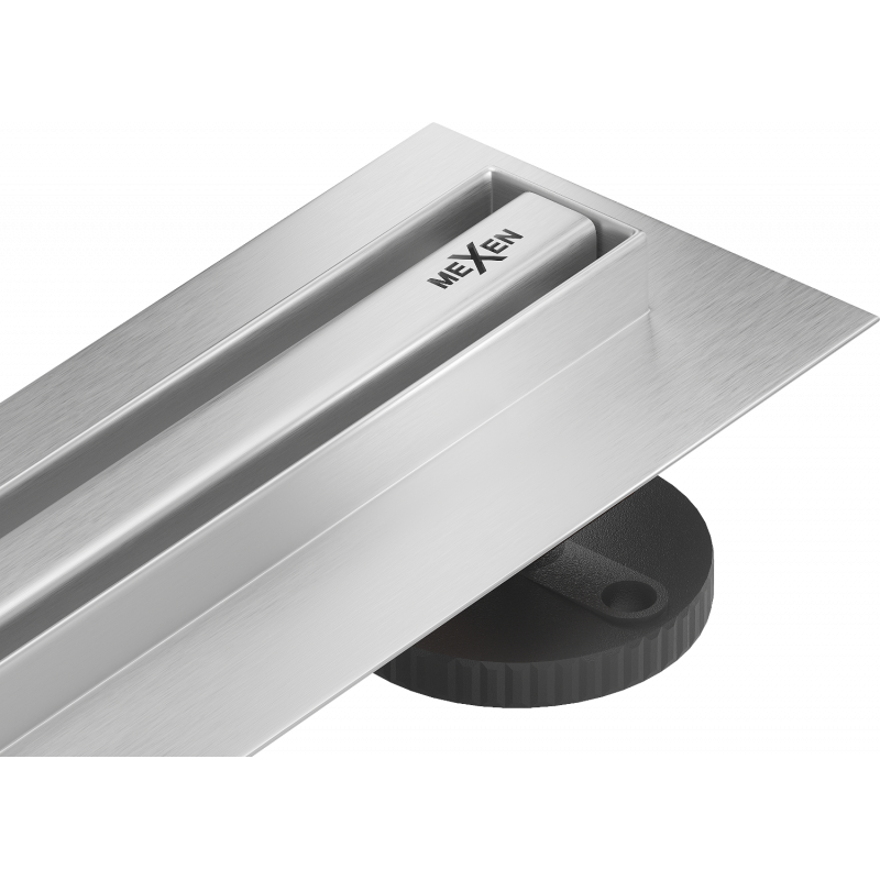 Mexen Flat 360° Slim Rotationsfähiger Linienablauf 150 cm, Edelstahl - 1041150