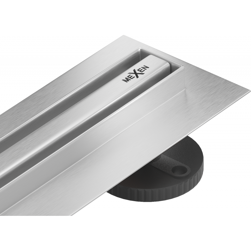 Mexen Flat 360° Slim linare drehbare Abflussrinne 180 cm, Inox - 1041180