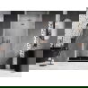 Mexen Lunar-F opklapbare douchedeur rechts 95 cm, transparant, geborsteld koper - 836-095-000-65-00-P