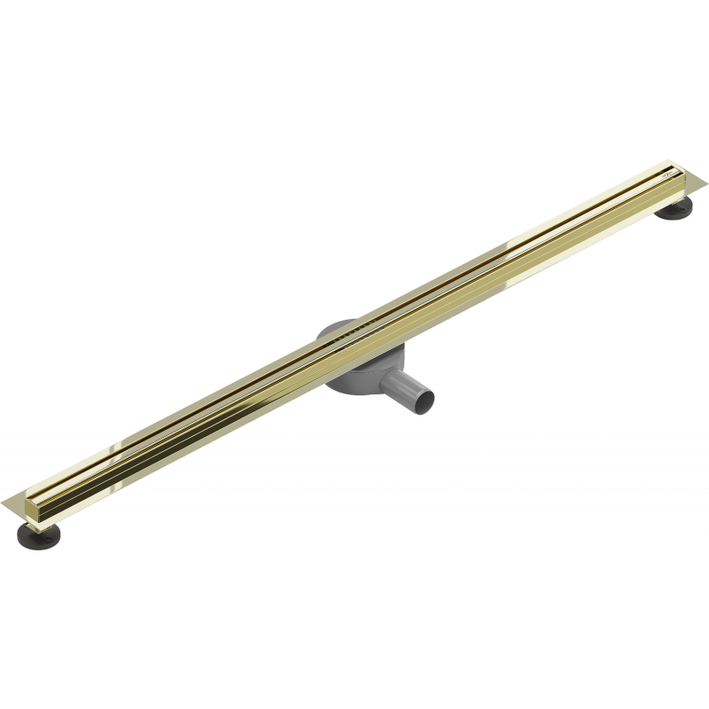 Mexen Flat 360° Slim drehbarer Linienablauf 130 cm, gold - 1541130