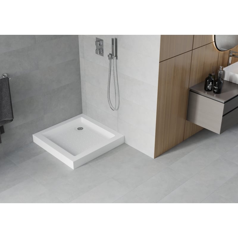 Mexen Rio square shower tray 70 x 70 cm, white - 45107070