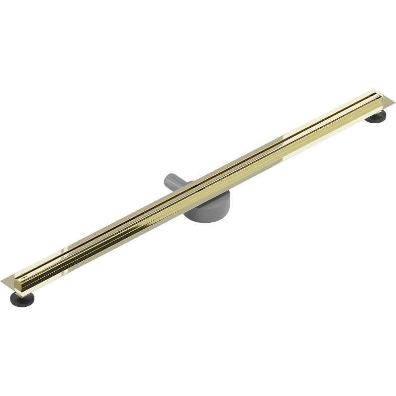 Mexen Flat 360° Slim caniveau de douche rotatif de 140 cm, doré - 1541140