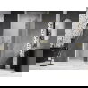 Mexen Lunar L draaideur douchedeur rechts 115 cm, transparant, geborsteld goud - 834L-115-000-55-00-P