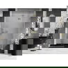 Mexen Lunar L douchedeuren draaiend rechts 135 cm, transparant, goud geborsteld - 834L-135-000-55-00-P