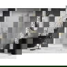 Mexen Lunar L douchedeuren draaiend rechts 135 cm, transparant, goud geborsteld - 834L-135-000-55-00-P