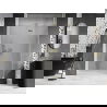 Mexen Lunar L douchedeuren draaiend rechts 135 cm, transparant, goud geborsteld - 834L-135-000-55-00-P