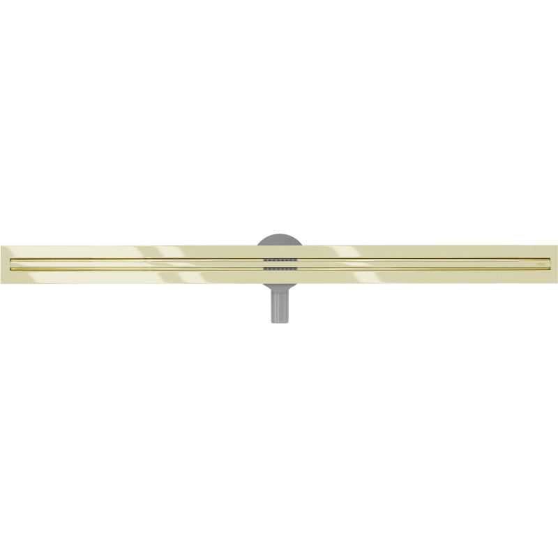 Mexen Flat 360° Slim Lineare drehbare Duschrinne 150 cm, gold - 1541150