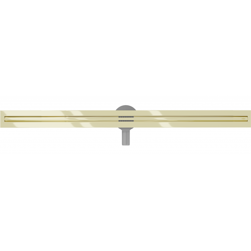 Mexen Flat 360° Slim roteerbare lineaire afvoer 150 cm, goud - 1541150