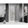 Mexen Lunar L drzwi prysznicowe uchylne prawe 140 cm, transparent, złote szczotkowane - 834L-140-000-55-00-P