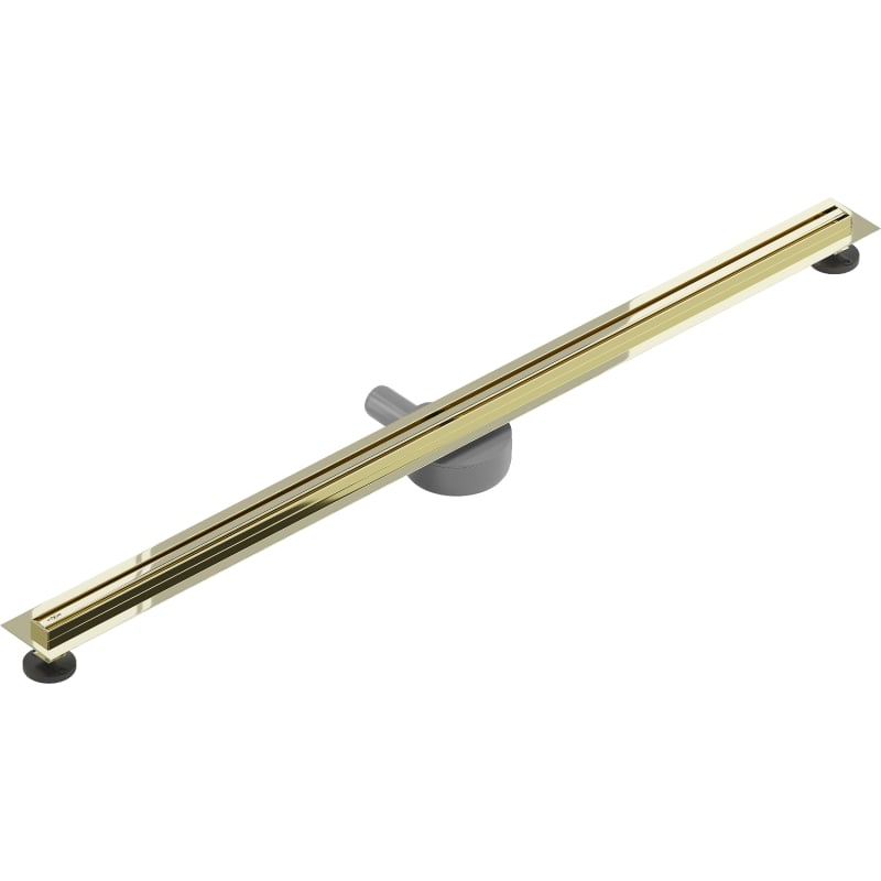Mexen Flat 360° Slim pöörlev jooneline äravool 160 cm, kuldne - 1541160