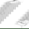 Mexen Rio cabina doccia quadrata 70 x 70 cm, trasparente, cromo + piatto doccia Rio, bianco - 860-070-070-01-00-4510
