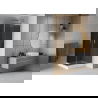 Mexen Rio vierkante douchecabine 70 x 70 cm, grafiet, chroom + Rio douchebak, wit - 860-070-070-01-40-4510