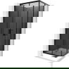 Mexen Rio fyrkantig duschkabin 70 x 70 cm, grafit, svart + duschkar, vit - 860-070-070-70-40-4510