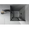 Mexen Rio square shower cabin 70 x 70 cm, graphite, black + Rio shower tray, white - 860-070-070-70-40-4510