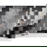 Mexen Lunar L Duschdrehtür rechts 80 cm, transparent, gebürstetes Kupfer - 834L-080-000-65-00-P