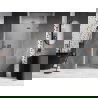 Mexen Lunar L Duschdrehtür rechts 80 cm, transparent, gebürstetes Kupfer - 834L-080-000-65-00-P