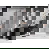 Mexen Lunar L Duschdrehtür rechts 140 cm, transparent, gebürstetes Kupfer - 834L-140-000-65-00-P