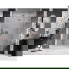 Mexen Lunar L Duschdrehtür rechts 140 cm, transparent, gebürstetes Kupfer - 834L-140-000-65-00-P