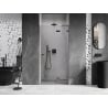 Mexen Lunar L drzwi prysznicowe uchylne prawe 95 cm, transparent, gun gray szczotkowany - 834L-095-000-66-00-P