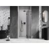 Mexen Lunar L porte de douche pivotante droite 125 cm, transparent, gris canon brossé - 834L-125-000-66-00-P