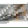 Mexen Rio cabine de douche carrée 80 x 80 cm, transparent, doré - 860-080-080-50-00