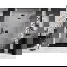 Mexen Lunar L draaideur douchedeur rechts 135 cm, transparant, geweergrijs geborsteld - 834L-135-000-66-00-P