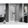 Mexen Lunar L duši seina parempoolne, 135 cm, läbipaistev, gun metal harjatud - 834L-135-000-66-00-P