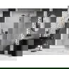 Mexen Lunar L Duschpendeltüren rechts 140 cm, transparent, gebürstetes Gun Gray - 834L-140-000-66-00-P