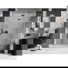 Mexen Lunar L Duschpendeltüren rechts 140 cm, transparent, gebürstetes Gun Gray - 834L-140-000-66-00-P