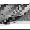 Mexen Lunar L Duschabtrennung, rechts öffnend, 120 cm, transparent, schwarz - 834L-120-000-70-00-P