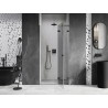 Mexen Lunar L dušiuks uksed, parempoolsed, 125 cm, läbipaistvad, must - 834L-125-000-70-00-P