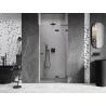 Mexen Lunar L dušiuks uksed, parempoolsed, 125 cm, läbipaistvad, must - 834L-125-000-70-00-P