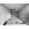 Mexen Lunar L dušiuks uksed, parempoolsed, 125 cm, läbipaistvad, must - 834L-125-000-70-00-P