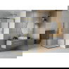 Mexen Rio vierkante douchecabine 70 x 70 cm, matglas, goud - 860-070-070-50-30