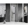 Mexen Lunar L parema avatav duššuks 90 cm, läbipaistev, gun metal - 834L-090-000-95-00-P