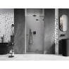 Mexen Lunar L parema avatav duššuks 90 cm, läbipaistev, gun metal - 834L-090-000-95-00-P
