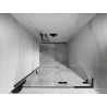 Mexen Lunar L parema avatav duššuks 90 cm, läbipaistev, gun metal - 834L-090-000-95-00-P