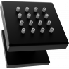 Mexen douche latérale en saillie, noir - 79360-70