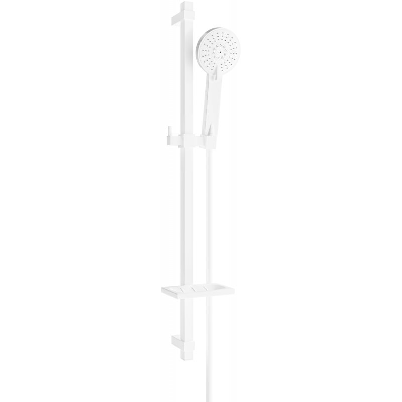 Mexen DQ40 sliding shower set, white - 785404581-20